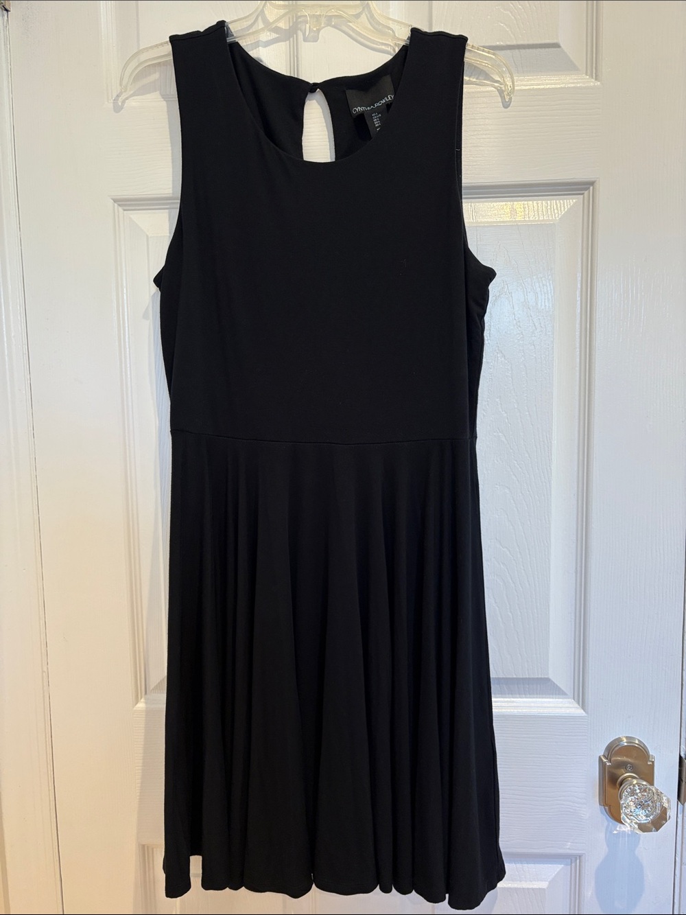 Cynthia Rowley Black Sleeveless Fit-and-Flare Dress